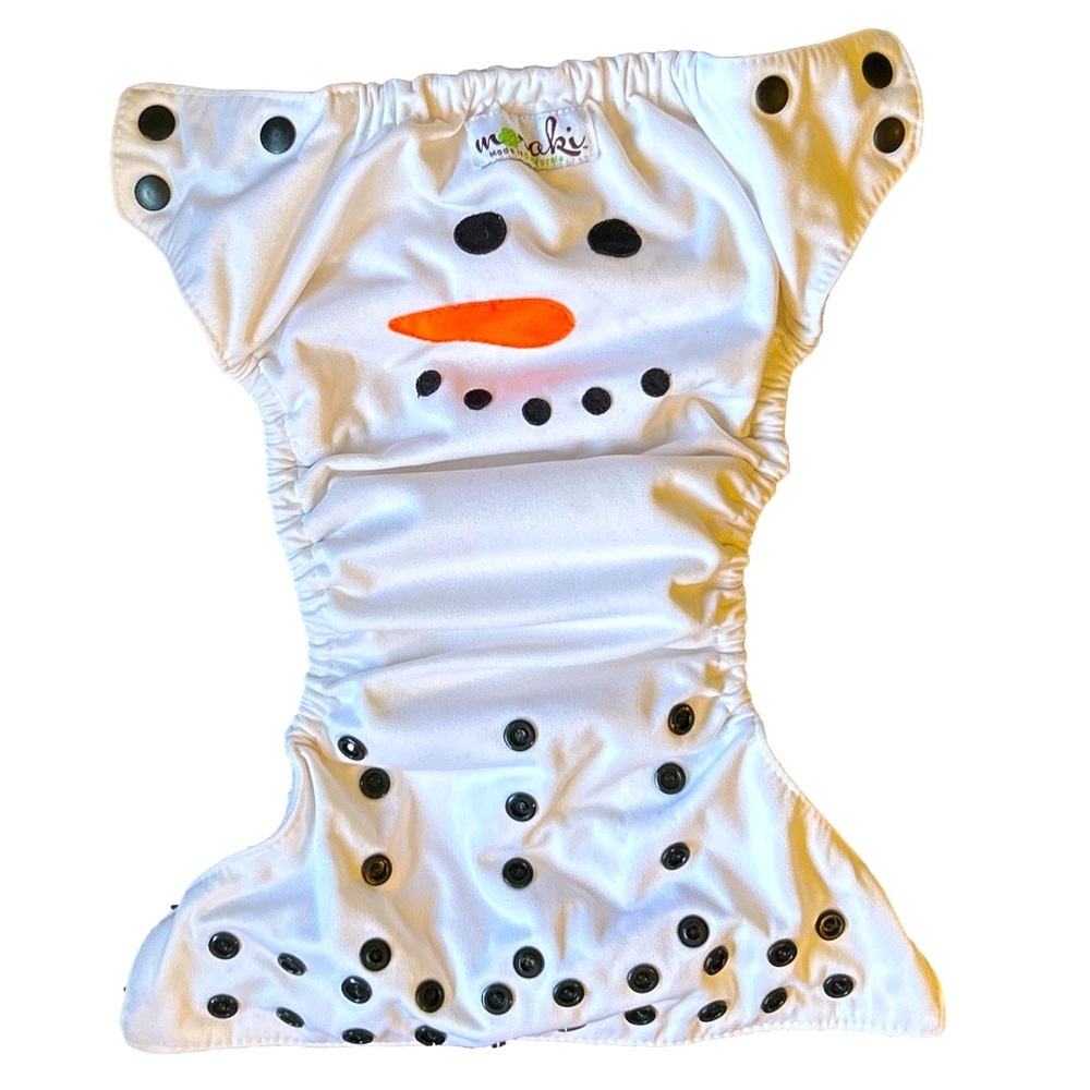 Moraki Snowman Cloth Diaper
